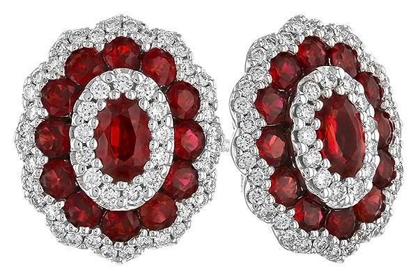 F274-26530: EARR 1.68 TW RUBY 2.15 TGW (5x3MM RUBY)