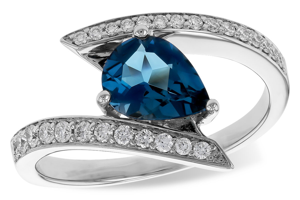 F275-10121: LDS RG 1.04 LONDON BLUE TOPAZ 1.28 TGW (8x6MM)
