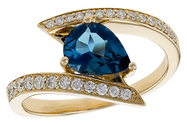 F275-10121: LDS RG 1.04 LONDON BLUE TOPAZ 1.28 TGW (8x6MM)