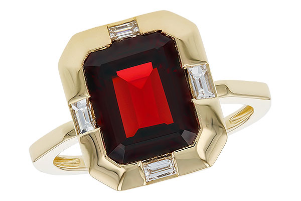 F275-12875: LDS RG 3.65 GARNET 3.82 TGW (10x8MM GAR)