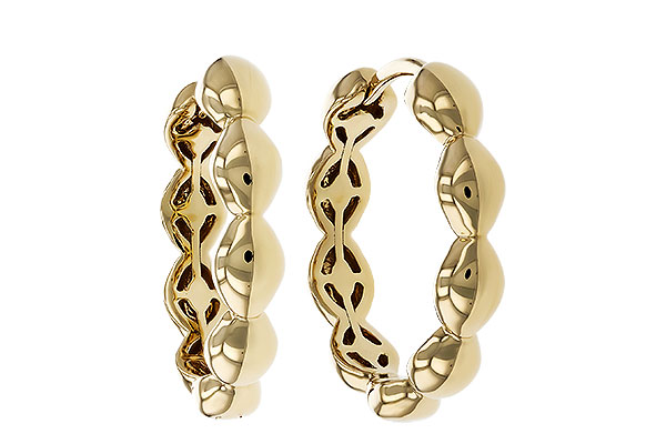 F275-14721: GOLD EARRINGS (18MM)
