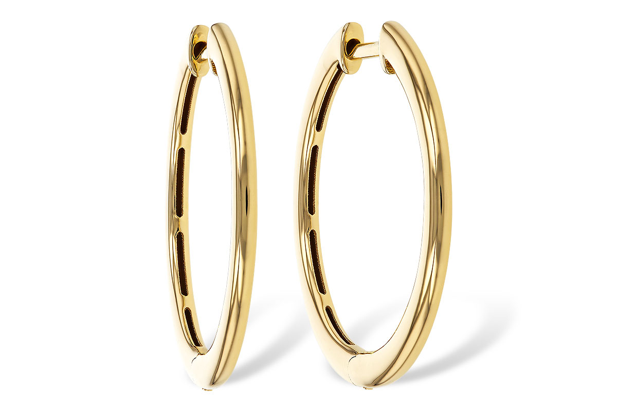 F275-16475: GOLD EARRINGS (24MM)