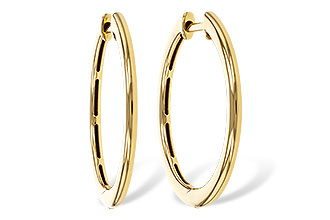 F275-16475: GOLD EARRINGS (24MM)