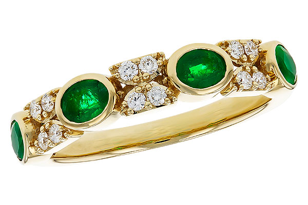 F276-00157: LDS WED RG .54 TW EMERALD .68 TGW