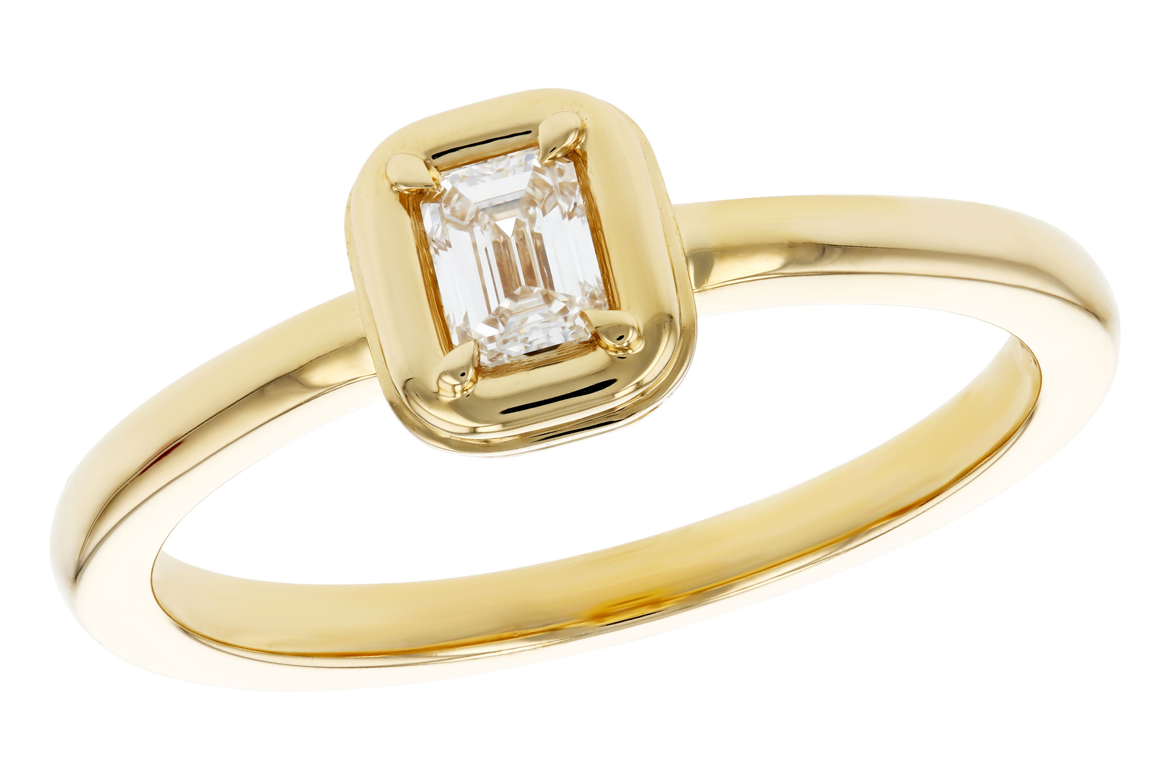 F276-01994: LDS DIA RG .24 EMERALD CUT DIA