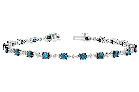 G188-78303: BRACELET 3.00 BLUE DIA 4.05 TW