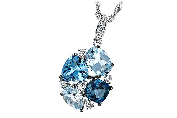 G189-64639: NECK 2.60 BLUE TOPAZ 2.70 TGW