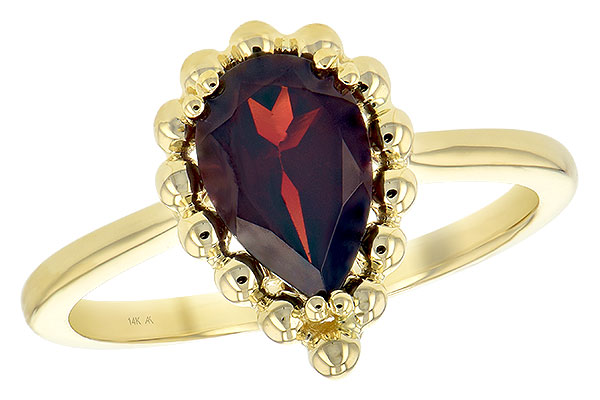 G189-67439: LDS GARNET RING 1.38 CT