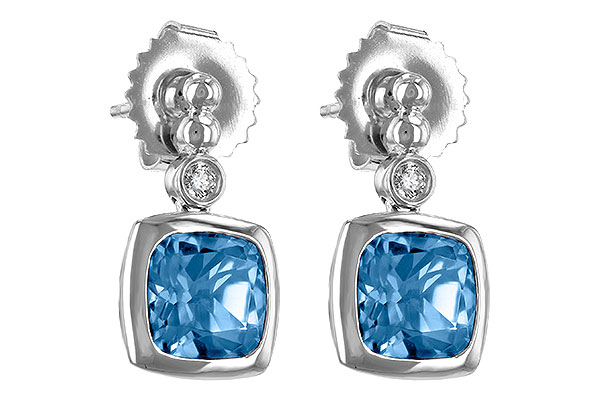 G189-68303: EARR 1.76 BLUE TOPAZ 1.80 TGW