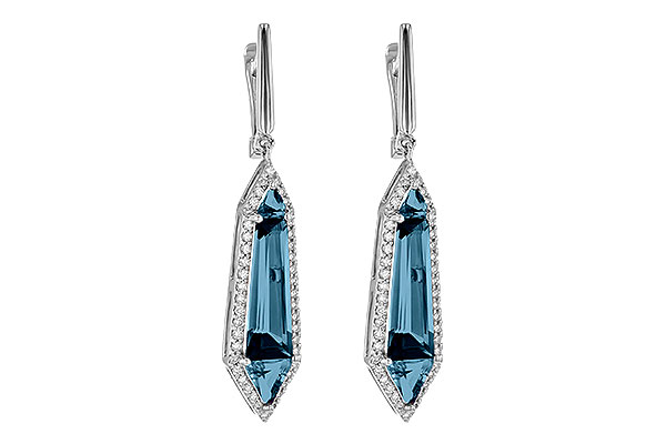 G190-57375: EARR 5.25 LONDON BLUE TOPAZ 5.67 TGW