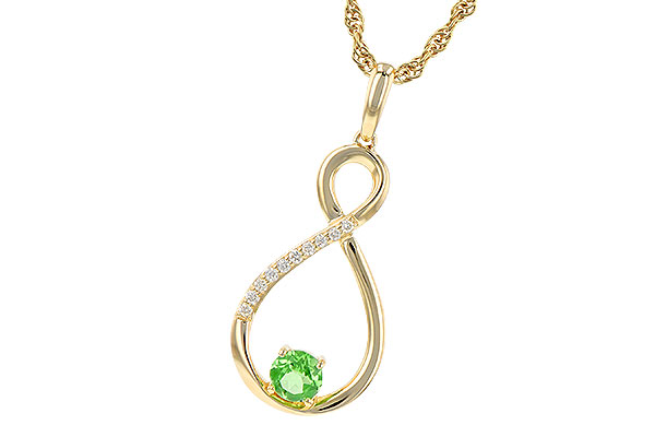 G190-61966: NECK .25 GREEN GARNET .30 TGW