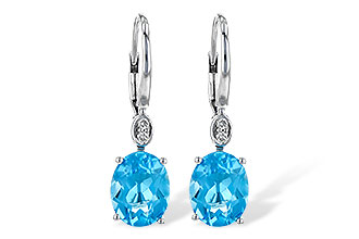 G190-62821: EARR 3.70 TW BLUE TOPAZ 3.75 TGW (9x7MM BT)