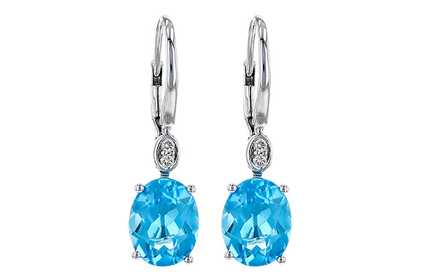 G190-62821: EARR 3.70 TW BLUE TOPAZ 3.75 TGW (9x7MM BT)