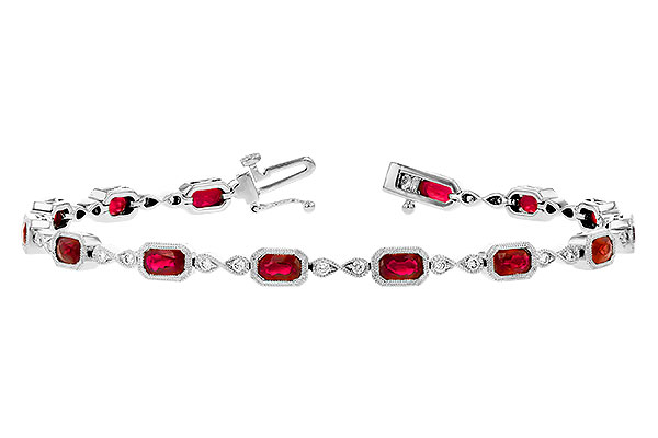 G273-30166: BRACELET 4.50 RUBY 4.82 TGW