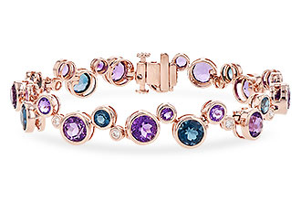 G273-33748: BRACELET 13.90 SEMI-PREC 14.20 TGW