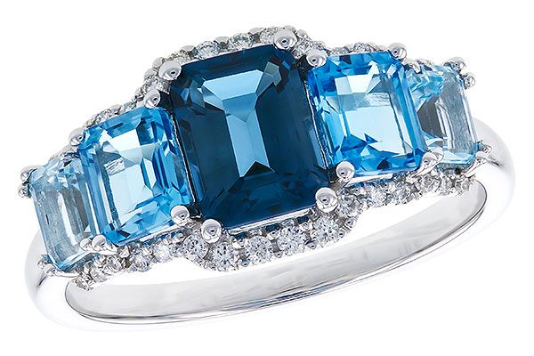 G274-21075: LDS RG 2.15 TW BLUE TOPAZ 2.30 TGW