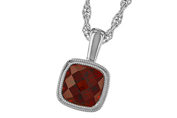 G274-23812: NECKLACE 1.22 CT GARNET