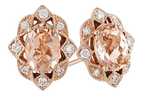 G274-24712: EARR .80 MORGANITE .89 TGW (6x4MM MORG)