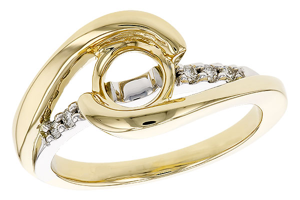 G274-26530: LDS SEMI DIA RG .09 TW (FOR 1CT BR)