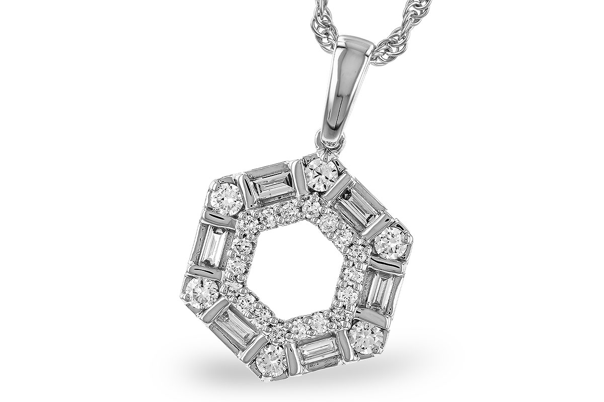 G275-10112: NECKLACE .14 TW BAG .50 TW