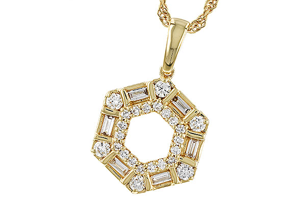 G275-10112: NECKLACE .14 TW BAG .50 TW