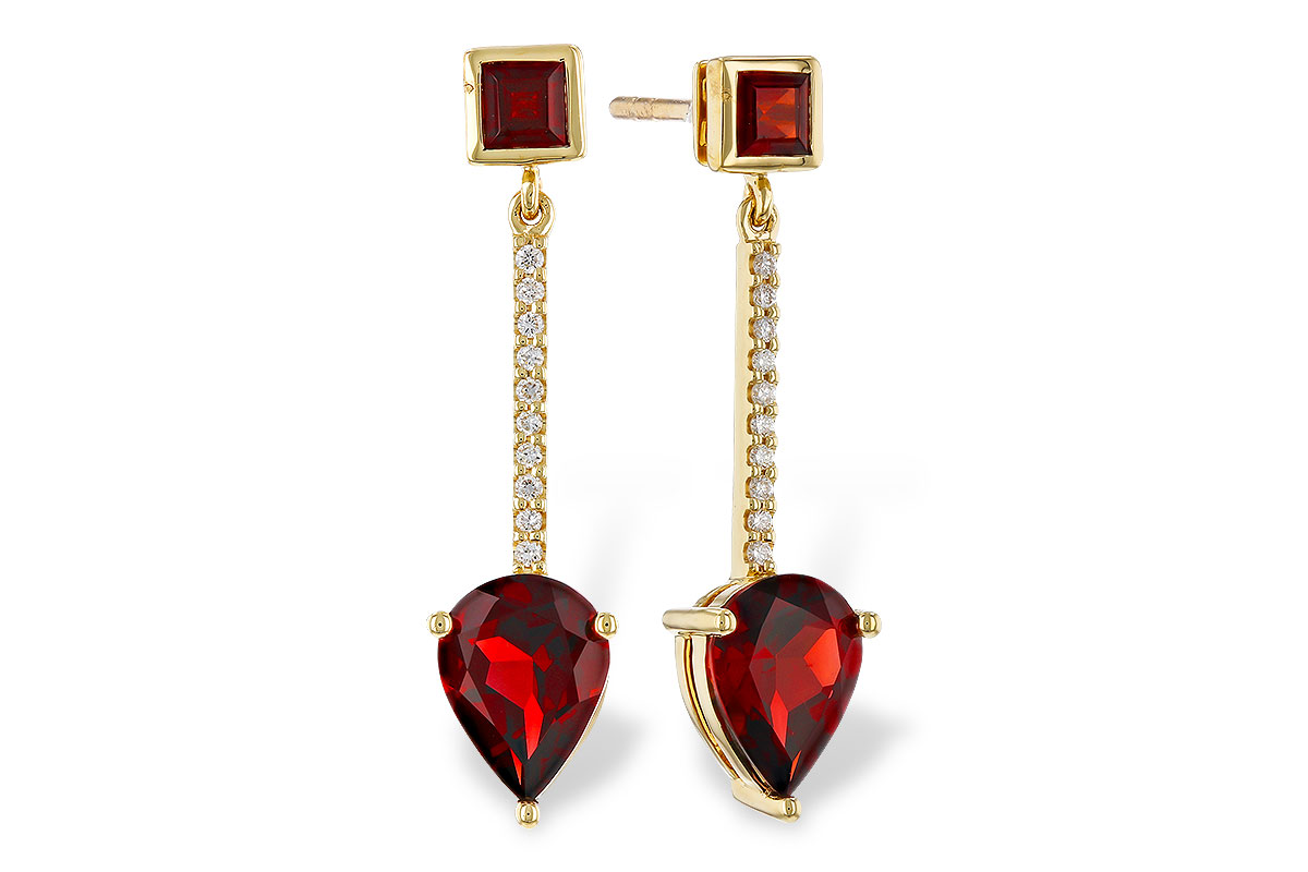 G275-11012: EARRINGS 2.70 TW GARNET 2.77 TGW