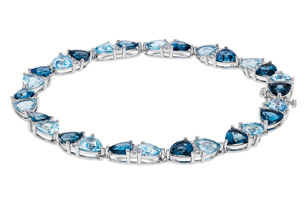 G275-11057: BRACELET 12.20 BLUE TOPAZ 12.50 TGW (7")