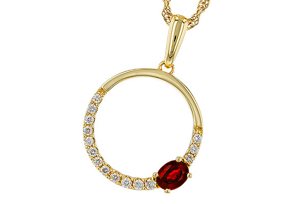 G275-11921: NECKLACE .26 RUBY .41 TGW