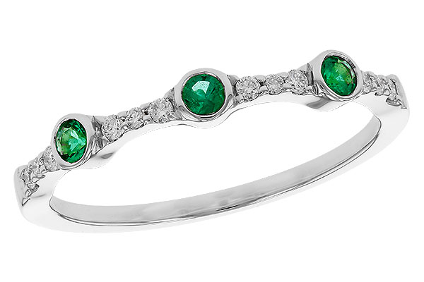 G275-11948: LDS WED RG .11 EMERALD .20 TGW