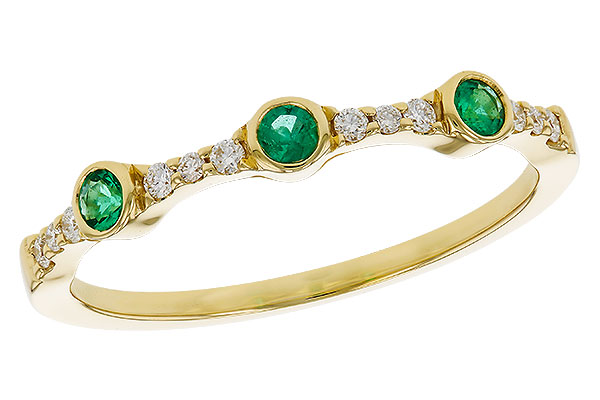 G275-11948: LDS WED RG .11 EMERALD .20 TGW