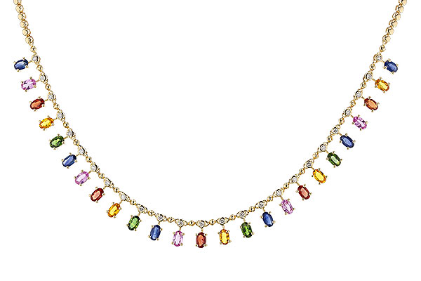 G275-12839: NECK 6.75 MULTI-COLOR SAPP 7.21 TGW (17.25")