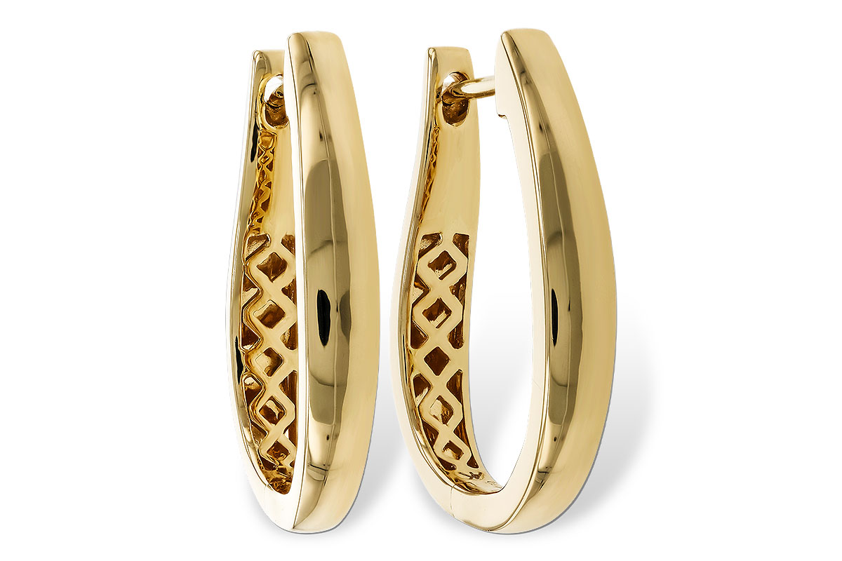 G275-14712: GOLD EARRINGS (22MM)