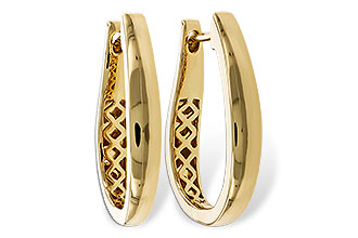 G275-14712: GOLD EARRINGS (22MM)
