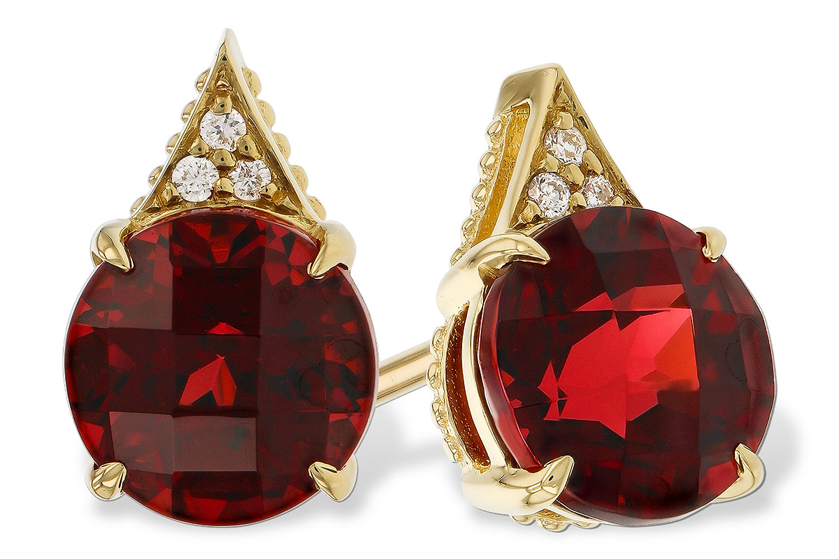 G275-15566: EARR 2.08 TW GARNET 2.10 TGW (6MM RD)