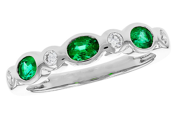 G276-00157: LDS WED RG .43 EMERALD .56 TGW