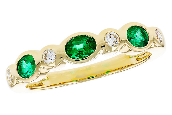 G276-00157: LDS WED RG .43 EMERALD .56 TGW