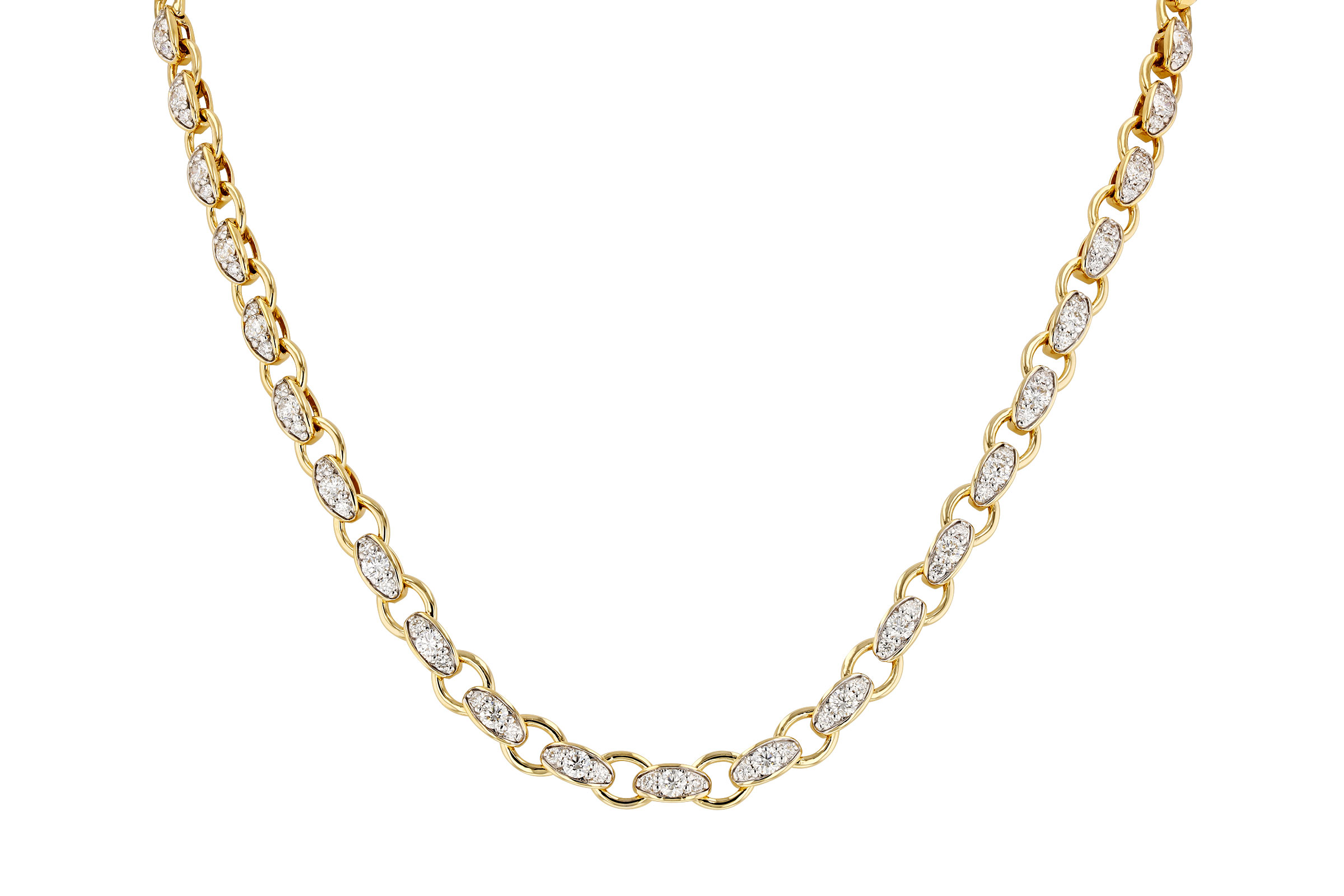 G276-01921: NECKLACE 3.18 TW (17.25")