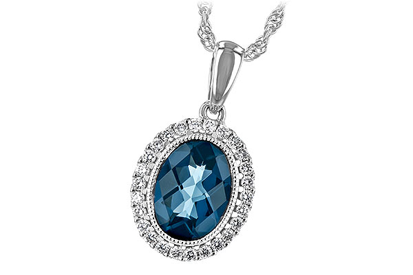 H189-64648: NECK 1.28 LONDON BLUE TOPAZ 1.41 TGW