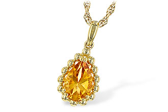 H189-67430: NECKLACE 1.06 CT CITRINE