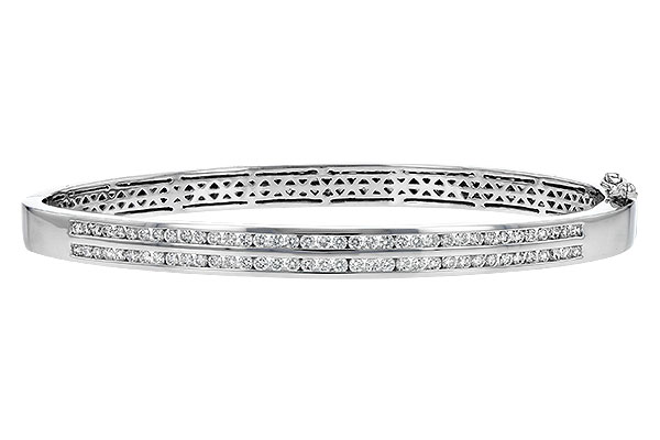 H189-71966: BANGLE BRACELET 1.00 TW (2 ROW)