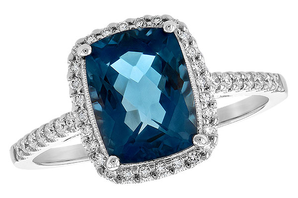 H189-71984: LDS RG 2.42 LONDON BLUE TOPAZ 2.62 TGW