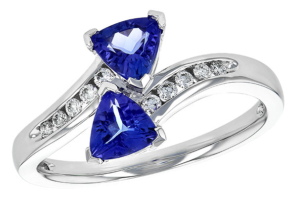 H190-54721: LDS RG .77 TW TANZANITE .90 TGW