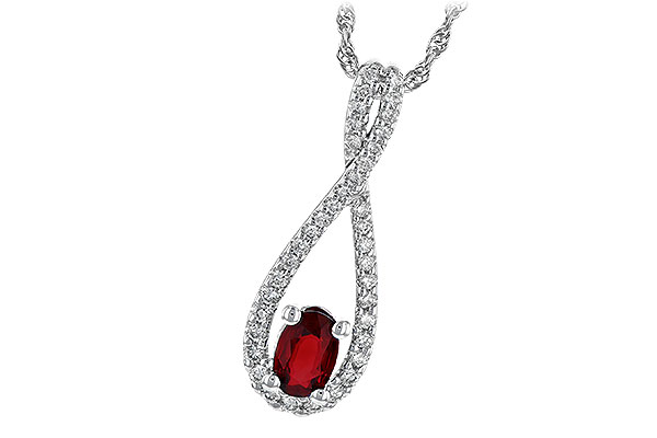 H190-56484: NECK .50 RUBY .74 TGW