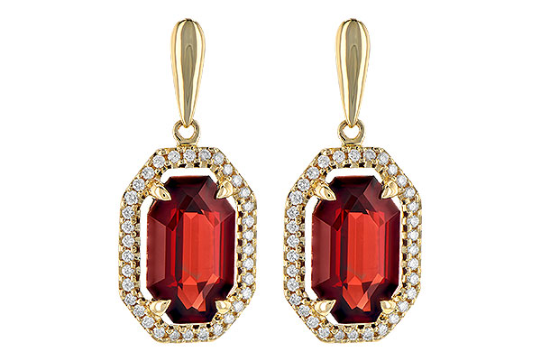 H190-60148: EARR 3.30 TW GARNET 3.49 TGW