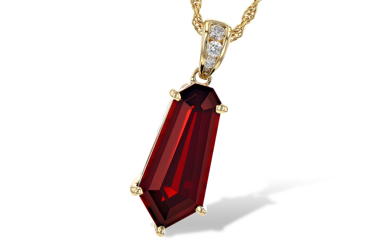 H190-61912: NECK 3.44 GARNET 3.50 TGW