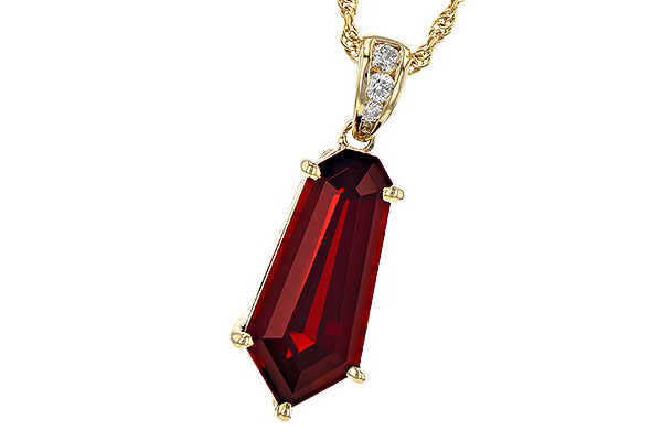 H190-61912: NECK 3.44 GARNET 3.50 TGW
