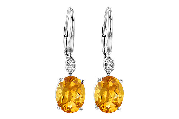 H190-62821: EARR 3.20 TW CITRINE 3.25 TGW (9x7MM CIT)