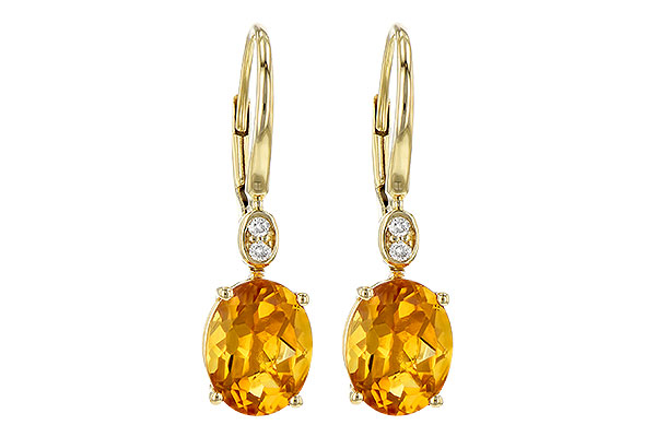 H190-62821: EARR 3.20 TW CITRINE 3.25 TGW (9x7MM CIT)