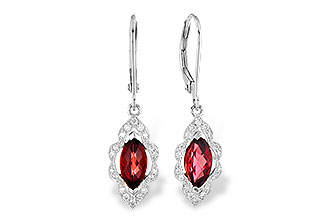 H273-34721: EARR 1.10 TW GARNET 1.25 TGW
