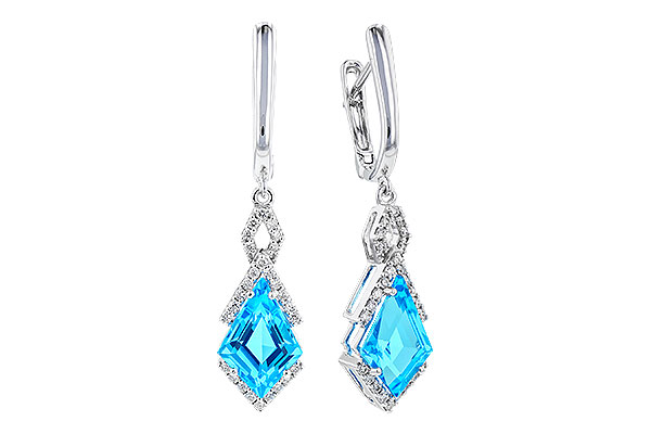 H274-20130: EARR 2.72 TW BLUE TOPAZ 2.90 TGW